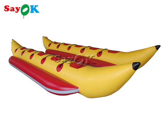 Bateau de banane gonflable de corps simple de 10 personnes pour le jeu de l'eau