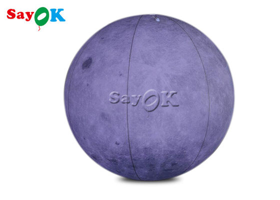le géant de PVC 6.6ft de 0.2mm a mené le ballon gonflable de lumière de lune pour la décoration d'étape de thème de l'espace