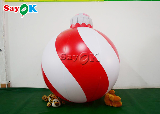 décoration gonflable rouge de yard de Noël de festival de boule de flocon de neige de 1.2m