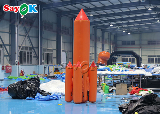 Jeu gonflable promotionnel de fusée d'explosion de jeux de sports gonflables géants de l'événement 5m