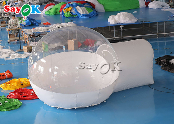 Dôme clair campant transparent gonflable de tente gonflable d'air d'événement de la tente 3x2.5mH 10x9ft avec le tunnel