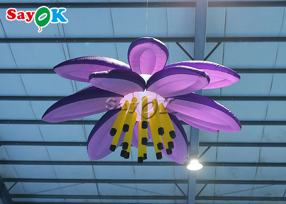 La décoration de allumage gonflable adaptée aux besoins du client de 10ft a mené Lily Flower For Wedding Christmas