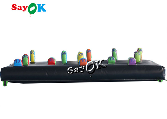Jeux gonflables de Ring Toss Hoopla Inflatable Sports d'adultes d'enfants de jeux de plein air 4x2m 13x6.6ft