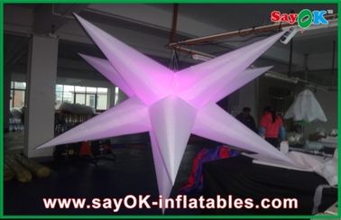 Étoile accrochante gonflable de lumière de la décoration LED d'événement de partie pour la publicité