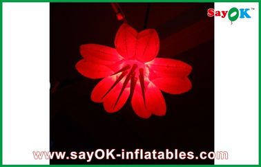 La belle décoration gonflable adaptée aux besoins du client d'éclairage a mené la fleur gonflable à vendre