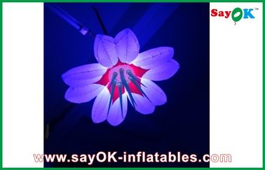 La belle décoration gonflable adaptée aux besoins du client d'éclairage a mené la fleur gonflable à vendre