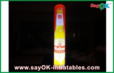 Pilier gonflable de la publicité LED, décoration gonflable de colonne d'éclairage avec l'impression de logo