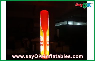 Pilier gonflable de la publicité LED, décoration gonflable de colonne d'éclairage avec l'impression de logo