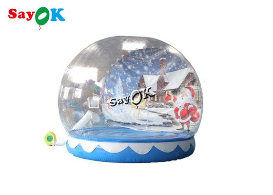 Globe gonflable transparent 3m de neige de Chambre de rebond de Noël 10ft pour la décoration de Noël