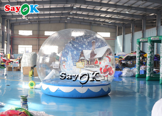 Globe gonflable transparent 3m de neige de Chambre de rebond de Noël 10ft pour la décoration de Noël