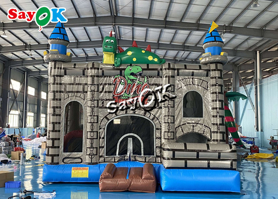 Glissière de Dino Stroll Inflatable Bounce House avec la boule Pit Pool