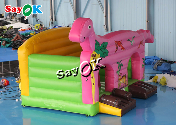 Château plein d'entrain adapté aux besoins du client d'enfants de parc d'attractions de T-Rex de thème gonflable de dinosaure