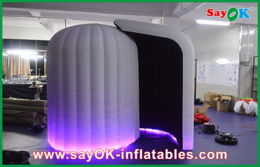 Tissu fort de location Photobooth, grande cabine gonflable d'Oxford de cabine gonflable de photo de photo avec la lumière de LED