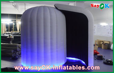 Tissu fort de location Photobooth, grande cabine gonflable d'Oxford de cabine gonflable de photo de photo avec la lumière de LED