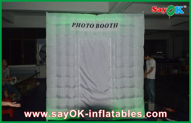 La cabine gonflable de photo louent la tente blanche gonflable d'éclairage de cabine de photo de LED Photobooth avec la couleur de 210 D Oxford