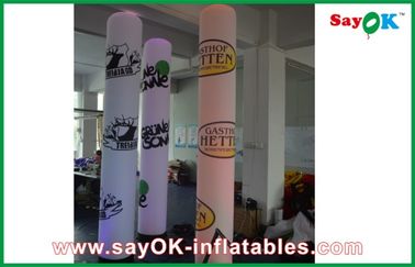 décoration gonflable d'éclairage LED de partie de 2m de pilier gonflable de colonne d'Advertsing