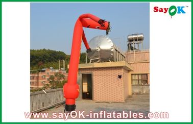 Danseur/ciel gonflables d'air de la publicité durable en nylon d'Inflatable Red Rip-Stop de danseur de ciel
