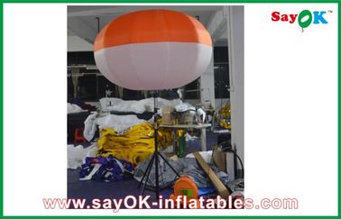 boule menée gonflable de trépied de tissu de nylon de 2m, annonçant la décoration gonflable d'éclairage de LED