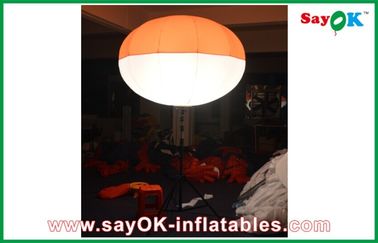 boule menée gonflable de trépied de tissu de nylon de 2m, annonçant la décoration gonflable d'éclairage de LED