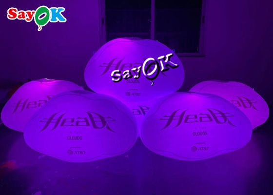 la publicité de 60cm accrochant le nuage de allumage mené hermétique gonflable avec Logo Printing