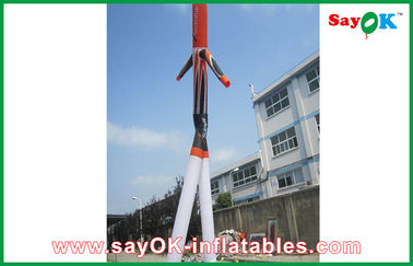 Danseur gonflable H3m - H8m d'air de la publicité durable en nylon de Déchirure-arrêt de 2 jambes