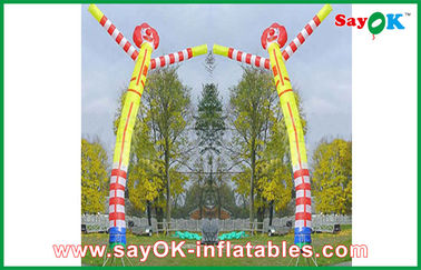 Danseur gonflable H3m - H8m d'air de la publicité durable en nylon de Déchirure-arrêt de 2 jambes