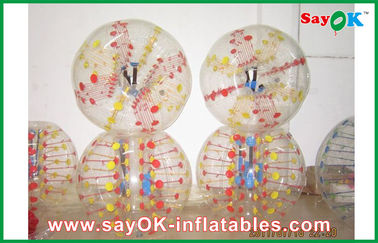 Boule de butoir de TPU de bulle de la boule 0.6mm 1.5m de corps gonflable coloré de diamètre pour l'amusement