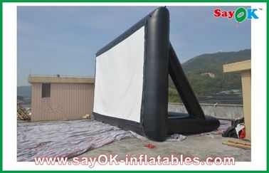 Cinéma gonflable d'arrière-cour de tissu professionnel gonflable de cinéma, écran extérieur gonflable pour des événements