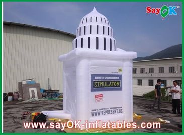 Produits gonflables faits sur commande de tour gonflable géante blanche pour la publicité
