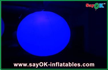 Décorations gonflables extérieures d'entreprise de location, lumière menée gonflable de boule arrondie
