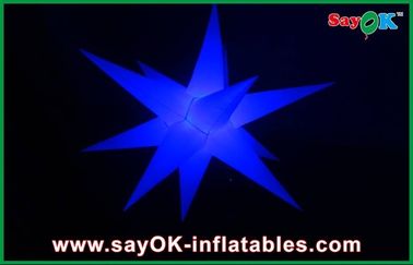 Faites la fête la décoration gonflable de décoration d'éclairage d'étoile/la lumière menée gonflable tissu en nylon
