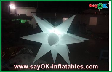 Faites la fête la décoration gonflable de décoration d'éclairage d'étoile/la lumière menée gonflable tissu en nylon