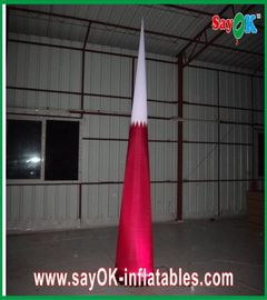 Mené allumant la décoration gonflable de cône du diamètre 1.5meters pour le rouge d'événement