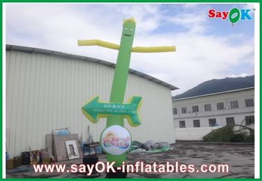 La publicité de l'homme gonflable de danse de Man Rip-Stop Inflatable de danseur d'air avec la direction donnant, homme gonflable de conduit d'aération
