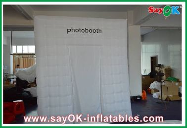 Place gonflable Photobooth gonflable de la publicité de clôture de cabine de photo une porte avec le tissu d'Oxford