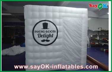La publicité de la cabine montre la cabine gonflable mobile portative LED de photo de cube avec Logo Printing ROHS