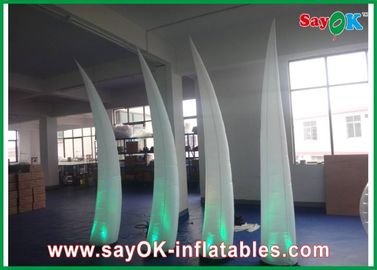 décoration gonflable d'éclairage du tissu 190T en nylon, ivoire gonflable blanc