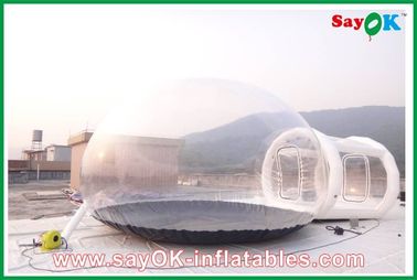 Tente de camping transparente gonflable commerciale de bulle de tente gonflable de globe pour Ourdoor