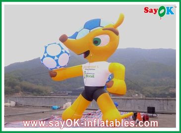 Jeux de sport personnages de dessins animés gonflables H3 - 8m PVC personnages de dessins animés de mascotte colorés pour les fêtes d'anniversaire