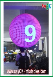 Rose gonflable adapté aux besoins du client de ballon de sac à dos du diamètre 0.8m pour la publicité