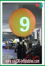 Rose gonflable adapté aux besoins du client de ballon de sac à dos du diamètre 0.8m pour la publicité