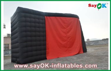 Tentes gonflables pour le tissu gonflable noir de la tente 210D Oxford d'air d'Ourdoor de parties de boîte de nuit avec deux portes