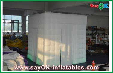 Le tissu d'Oxford de cabine de photo de partie/PVC a enduit attrayant gonflable de cabine mobile de photo de 2 portes