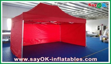 Cadres en aluminium de tente automatique durable de tissu d'Oxford de tente d'auvent d'événement rouges avec l'impression