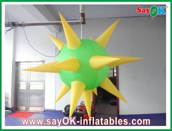 Vert de décoration gonflable d'éclairage de ventilateur et jaune modernes
