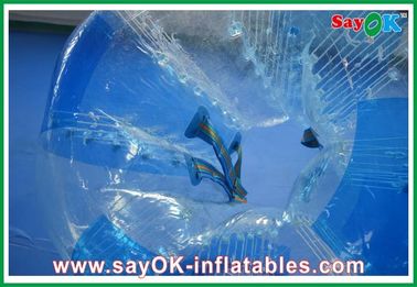 boule de butoir transparente/bleue de jeux gonflables de sports de PVC de 0.8mm,