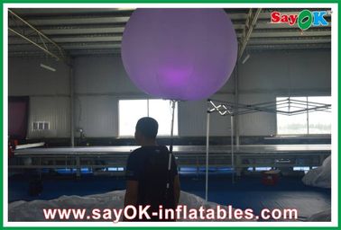 Décoration gonflable d'éclairage d'Advertsing, ballon gonflable de sac à dos du tissu 190T en nylon
