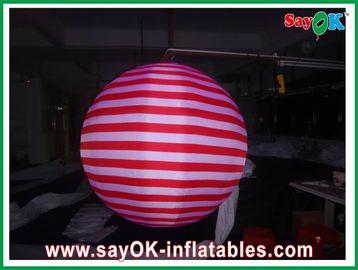 Mené allumant le ventilateur accrochant de la CE de boule de décoration gonflable d'éclairage/UL