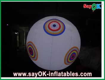 Logo imprimant la boule accrochante d'éclairage gonflable pour la décoration de cérémonie/étape de mariage