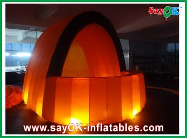 Barre orange de publicité gonflable d'Inflatalbe de tissu de cabine hermétique pour le bar/événement avec l'éclairage mené